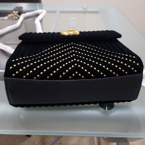 *Coach Mini Black Velvet Parker18 Chain Bag - Picture 5 of 8